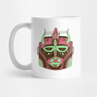 Pink Mint African Mask No 8 Mug